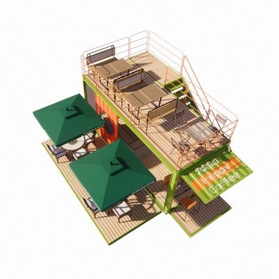2023 Las casas prefabricadas modulares al aire libre más vendidas Contenedor Marco de acero galvanizado Contenedor de flexión de acero galvanizado