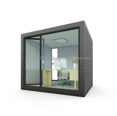 Tubos cuadrados de acero galvanizado 10 pies de estructura de acero de madera moderna oficina para espacios comerciales