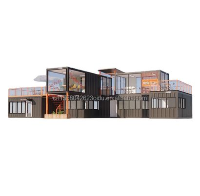 Casa pequeña prefabricada moderna personalizada con color y pared personalizados 50/75/100mm Panel de sándwich de onda