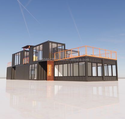 Casa pequeña prefabricada moderna personalizada con color y pared personalizados 50/75/100mm Panel de sándwich de onda