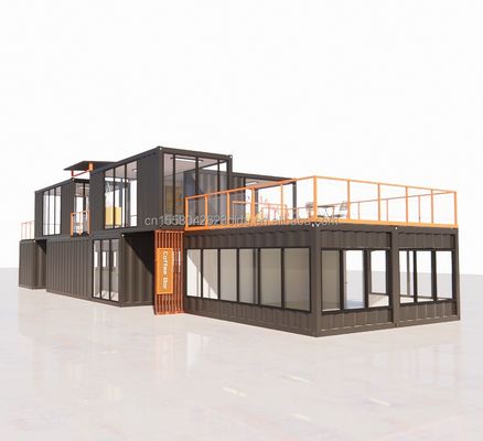 Casa pequeña prefabricada moderna personalizada con color y pared personalizados 50/75/100mm Panel de sándwich de onda