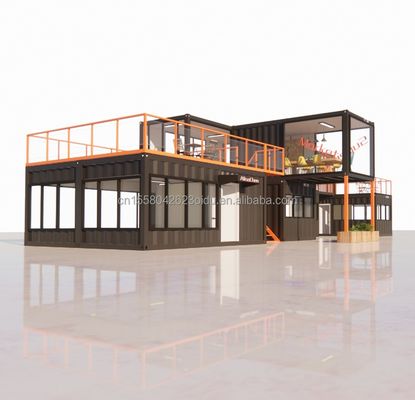 Casa pequeña prefabricada moderna personalizada con color y pared personalizados 50/75/100mm Panel de sándwich de onda