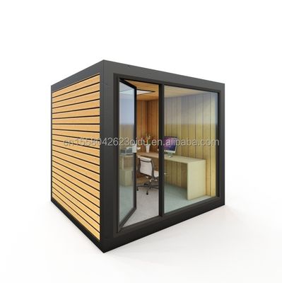 Oficina de estructura de acero de madera moderna de 10 pies para tienda supermercado en estilo de diseño moderno