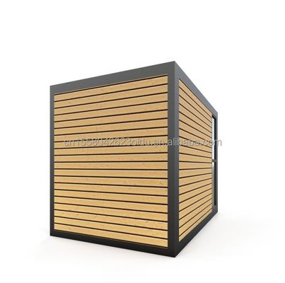 Oficina de estructura de acero de madera moderna de 10 pies para tienda supermercado en estilo de diseño moderno