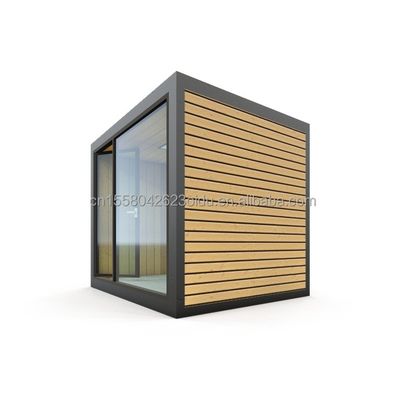 Oficina de estructura de acero de madera moderna de 10 pies para tienda supermercado en estilo de diseño moderno
