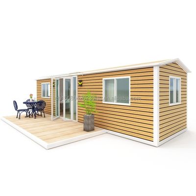 Casa de madera prefabricada con 2 dormitorios 1 baño 1 cocina