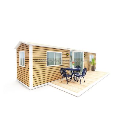 Casa de madera prefabricada con 2 dormitorios 1 baño 1 cocina