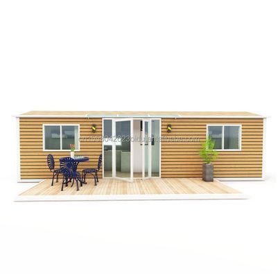 Casa de madera prefabricada con 2 dormitorios 1 baño 1 cocina