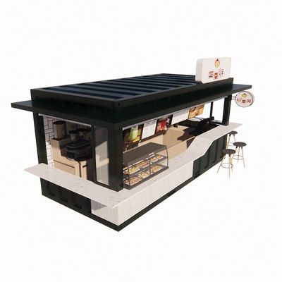 Contenedor de 20 pies Tiendas prefabricadas Tiendas Baño incluido y color personalizado para su espacio comercial