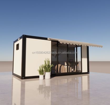 Alojamiento hotelero Casa prefabricada desmontable de 20 pies con acero galvanizado de 180 gramos y diseño personalizable