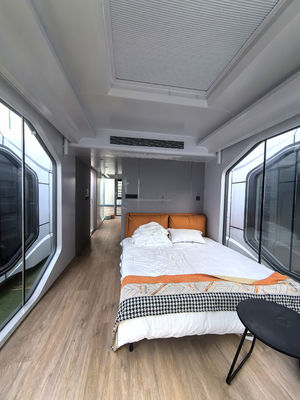 Casa pequeña prefabricada con panel de sandwich de onda de 50/75/100 mm