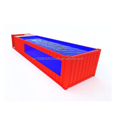Piscina de estilo hogar al aire libre 20 pies Contenedor de envío Piscina con colores personalizados y ventanas de aleación de aluminio