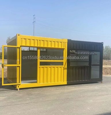 Diseño de casa de contenedores con tubos cuadrados de acero galvanizado