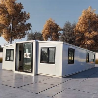 Ventana de aleación de aluminio de 20 pies Villa prefabricada expandible a prueba de huracanes Apartamento móvil portátil de lujo para una vida de lujo