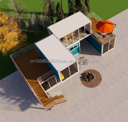 Desmontable 20 pies de lujo pequeño paquete de contenedores de vida con aluminio aleación ventanas y acero galvanizado flexión 180g