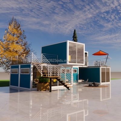 Desmontable 20 pies de lujo pequeño paquete de contenedores de vida con aluminio aleación ventanas y acero galvanizado flexión 180g