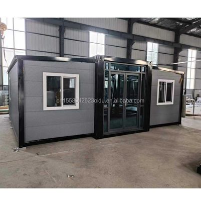 Ventana de aleación de aluminio de 20 pies Villa prefabricada expandible a prueba de huracanes Apartamento móvil portátil de lujo para una vida de lujo