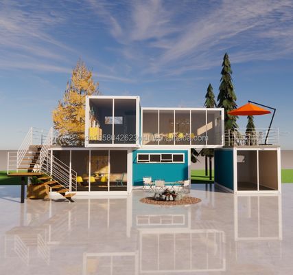 Desmontable 20 pies de lujo pequeño paquete de contenedores de vida con aluminio aleación ventanas y acero galvanizado flexión 180g