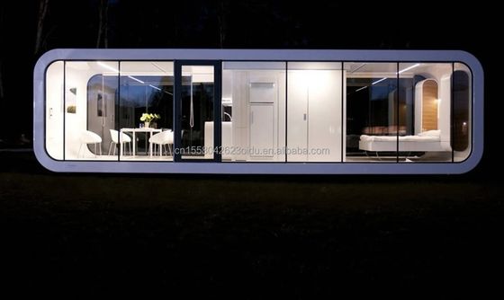 Casa de contenedores moderna de color personalizado Casa móvil prefabricada exquisita para hotel de Arc Garden Housing