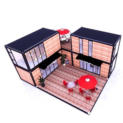 Diseño moderno 20 pies de extensión de paquete plano Modular Casa Prefab Panel de sándwich Envío 3 dormitorios Contenedor Casa para hotel