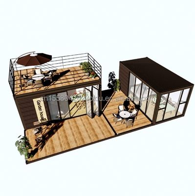 Casa de contenedores con ventanas de aleación de aluminio