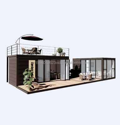 Casa de contenedores con ventanas de aleación de aluminio