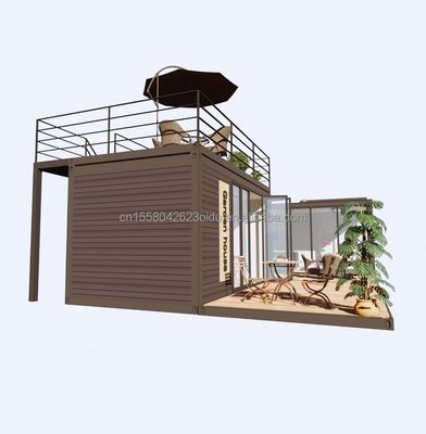 Casa de contenedores con ventanas de aleación de aluminio