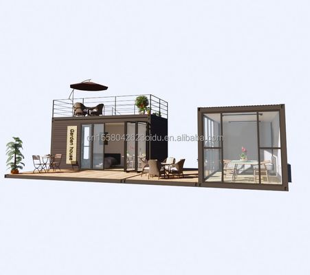 Casa de contenedores con ventanas de aleación de aluminio