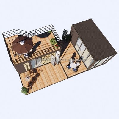 Casa de contenedores con ventanas de aleación de aluminio