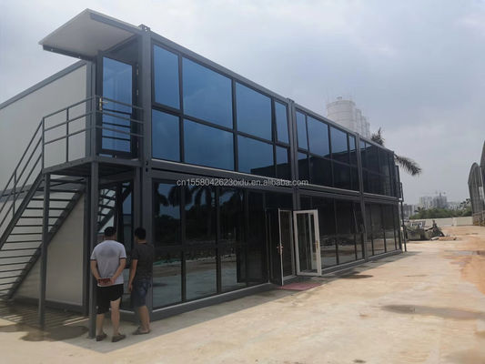 Casa modular con ventanas de aleación de aluminio
