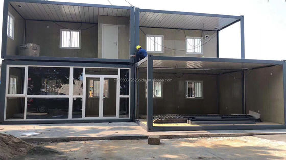 Casa modular con ventanas de aleación de aluminio