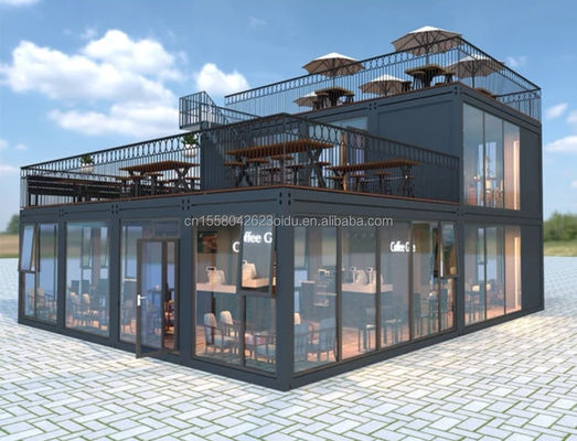 Casa modular con ventanas de aleación de aluminio