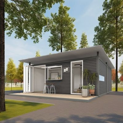 Casa prefabricada de diseño moderno para el envío de contenedores panel de sándwich tienda modular apartamento
