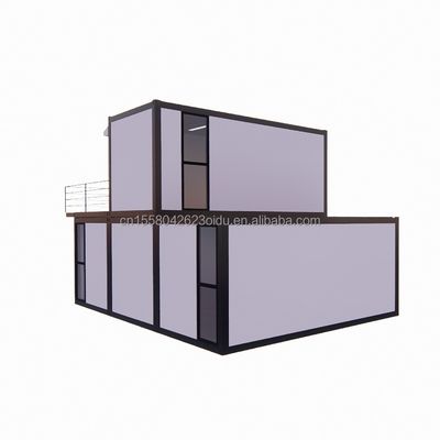 Diseño moderno 40 pies lujosas casas de contenedores prefabricadas con ventanas de aleación de aluminio y vida moderna