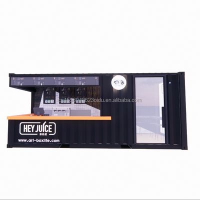 Bar de café de contenedor de Long Beach Bar de contenedor extensible con color personalizado y panel de sándwich de onda de pared 50/75/100 mm