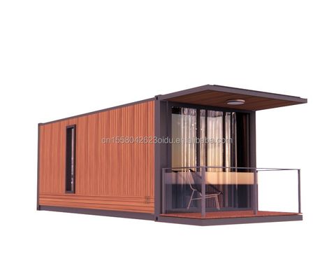 Alojamiento Casas prefabricadas plegables con casa de contenedores de color personalizado