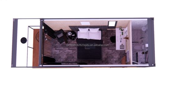 Alojamiento Casas prefabricadas plegables con casa de contenedores de color personalizado