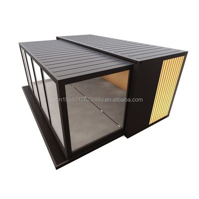 Hotel Contenedor de envío totalmente amueblado Casa de estilo moderno Casa prefabricada con marco de acero y flexión de acero galvanizado