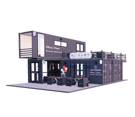 Casa de contenedores portable con color personalizado y modelo 3D