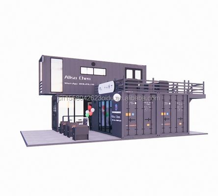 Casa de contenedores portable con color personalizado y modelo 3D