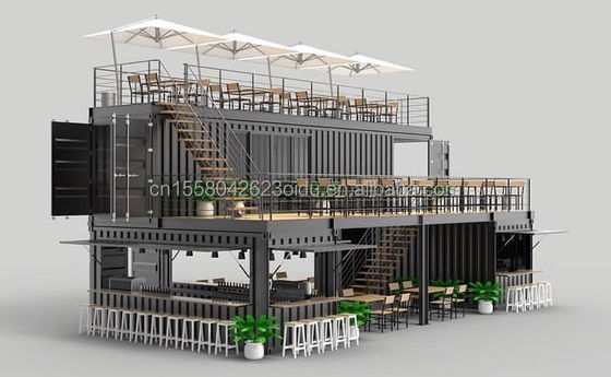 Casa de contenedores portable con color personalizado y modelo 3D