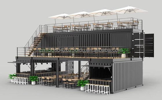 Casa de contenedores portable con color personalizado y modelo 3D