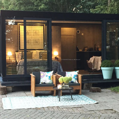 2 dormitorios Casa de contenedores expandible prefabricada de acero Modular Casa pequeña para exteriores en color personalizado y tamaño de 20 pies o 40 pies
