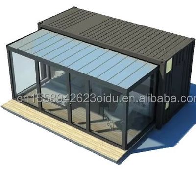 2 dormitorios Casa de contenedores expandible prefabricada de acero Modular Casa pequeña para exteriores en color personalizado y tamaño de 20 pies o 40 pies