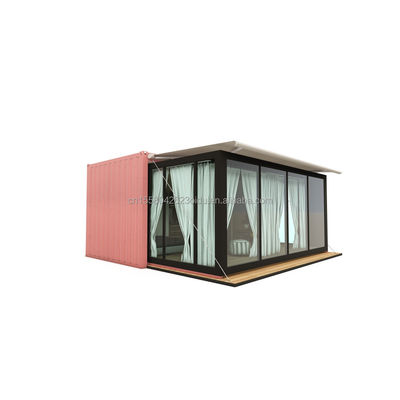 20 pies de lujo Prefabricado Casa de contenedores expandible Prefabricado Villa de paquete plano con color personalizado y costo de envío