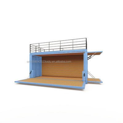 20 pies de lujo Prefabricado Casa de contenedores expandible Prefabricado Villa de paquete plano con color personalizado y costo de envío