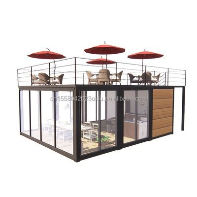 20 pies o 40 pies Contenedor modular Pequeña cocina Casa de jardín Color personalizado Almacén prefabricado para Country Marke