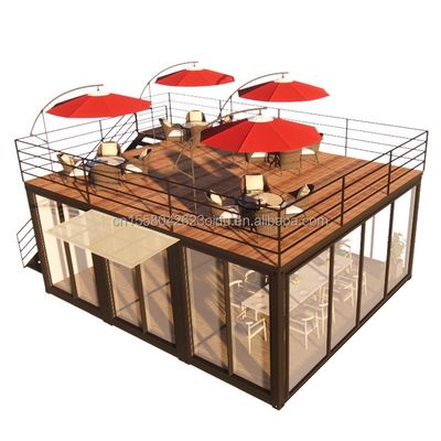 20 pies o 40 pies Contenedor modular Pequeña cocina Casa de jardín Color personalizado Almacén prefabricado para Country Marke