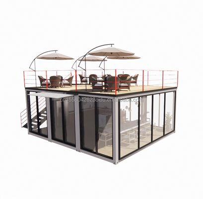 20 pies o 40 pies Contenedor modular Pequeña cocina Casa de jardín Color personalizado Almacén prefabricado para Country Marke