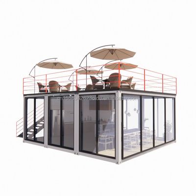 20 pies o 40 pies Contenedor modular Pequeña cocina Casa de jardín Color personalizado Almacén prefabricado para Country Marke